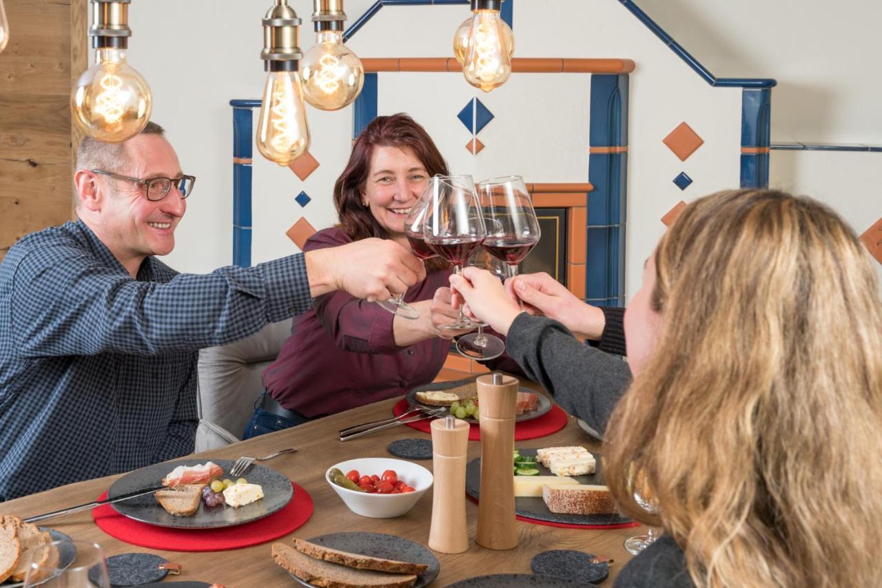 Chalet-Ferienwohnung Giebeltraum, 115 Qm, Wellness/Fitness/Sauna - Bergroedelhof Feilitzsch Exteriér fotografie